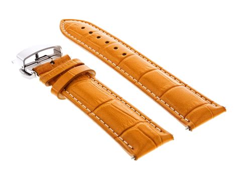 omega leather watch strap 22mm|authentic leather omega watch strap.